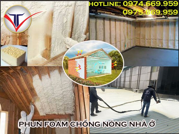 Phun Foam chống nóng mái tôn